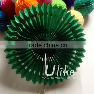 Popular Tissue Paper Fans Ceiling Decoration Inflatable Turquoise Kids Party Decoration thumbnail-1