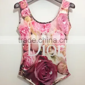 Fashion Digital Printing Women Swimsuit,Digital Sublimation Transfer Print Women One Piece Swimsuit, Swimming Wear thumbnail-3