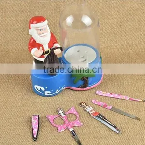 Hot Sale Christmas Gift Shaped Nail Art Tools in Case Can be Customized Manicure Pedicure Tool Sets thumbnail-2
