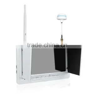 Portable and Slim 32 Channels Fpv rc Lcd Monitor White Color 7 Inch Built in Battery Drone Toys thumbnail-3