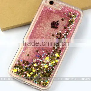 Wholesale Liquid Glitter Phone Case for Iphone 6 Plus, Soft Tpu Transparent Liquid Case for Samsung Galaxy s6 s7 j2 j5 j7 Bling Quality Choice thumbnail-1
