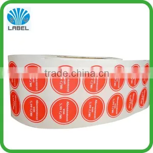 5cm Round Shape Stickers, Adhesive Art Paper Labels for Medicine Vial Label thumbnail-1