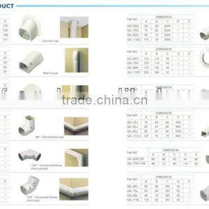 Split Air Conditioner Decoration PVC Duct thumbnail-2