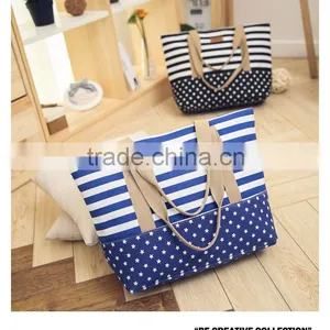 Cheap Fashion Shopping Tote Bag Canvas Beach Bags Wholesale thumbnail-2