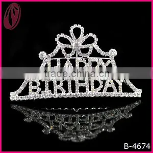 Diamante Birthday Tiara Crown For Kinds thumbnail-1