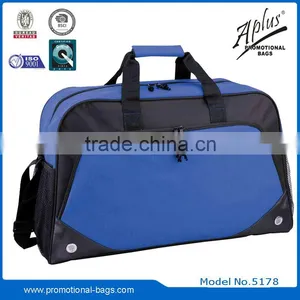 Polyester Sling Duffel Bag With Bottle Pocket Zipper Pocket thumbnail-2