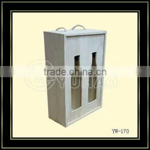 Wholesale Wooden Wine Gift Box For 2 Bottle thumbnail-1