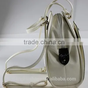 Fashion Designer Factory Wholesale Canvas Leather School Backpack thumbnail-2