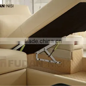 Corner Sofa Bed With Storage FM175 L Shape Leather Adjustable Headrest Sofa thumbnail-3