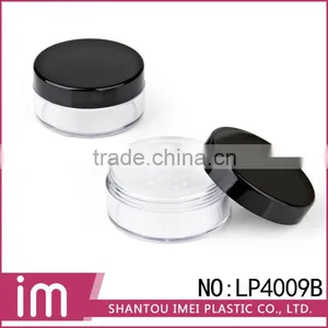 Plastic Black Mineral Empty Cosmetic Powder Case thumbnail-1