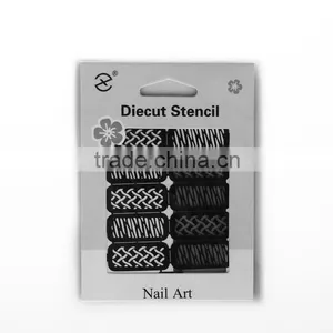 Fashion French Manicure Nail Art Design Tips Nail Sticker DIY Stencil thumbnail-3