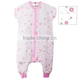Wholesale100% Cotton Muslin Baby Sleeing Bag Anti-kicking Bag Spring and Summer thumbnail-5