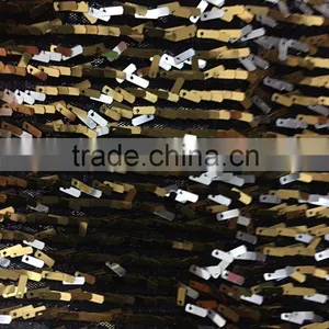 Gold Sequin or Silver Sequin Fabric or Embroidery Fabric thumbnail-1