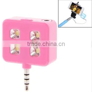 RK06 Universal Night Using Selfie Enhancing 5700K 4 LED Flash Light for IPhone & Android Smartphones & Tablets & Digital Camera thumbnail-1