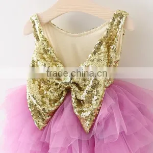 Children Frock Model Baby Girl Wedding Dress Designer One Piece Party Dress thumbnail-3