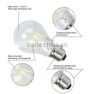 LED Edison Filament Bulb Light UL E26 6W 120lm/watt Flicker Free thumbnail-5