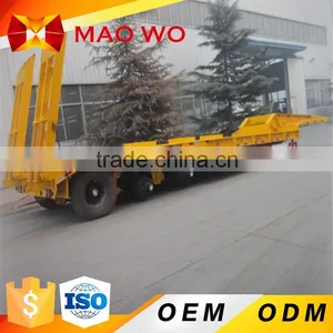ODM Factory Solar Light Tower Leaf Spring 3 Axle Flatbed Semi Trailer in African thumbnail-1