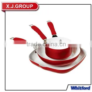 3pcs Ceramic Coating Fry Pan Sauce Pan Skillet Set XJ-12620 thumbnail-2