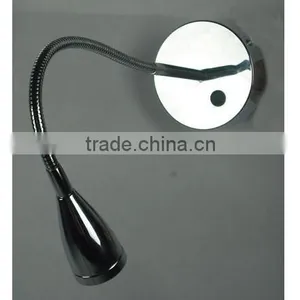 Chrome LED 3Watt Bedside Reading Wall Light thumbnail-1