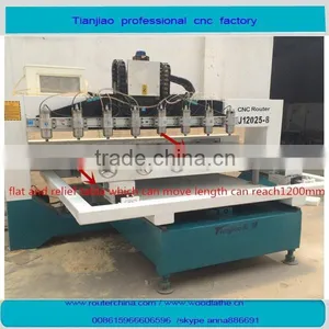 China 4 Axis Rotary Cnc Wood Router Machine /cnc Engraver Machine thumbnail-1