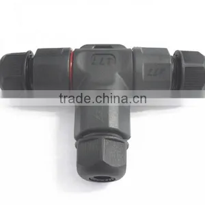 Field Installable Screw Fixing Waterproof 3-way T Connector Tee Junction thumbnail-3