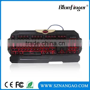 Custom Cheaper USB Wired Three Color Backlit Gaming Keyboard thumbnail-1