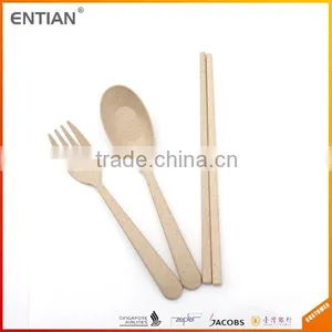 Hot Sale Wheat Straw Cutlery Set With Box thumbnail-6