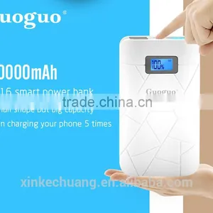 Guoguo Factory Price Wholesale Large Capacity 10000mah Portable Mobile Power Bank thumbnail-4
