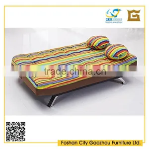 Modern Living Room Furniture Convertible Fabric Sofa Bed With Throw Pillows thumbnail-2