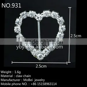 Fashion Rhinestone Flower Brooch/metal Flower Brooch for Wedding Invitation/rhinestone Brooches-931 thumbnail-2