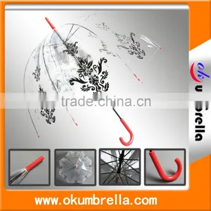 High Quality Straight Transparent Umbrella Kids Promational Umbrella thumbnail-1