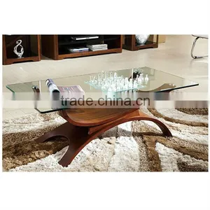 2014 Wooden Curve Coffee Table thumbnail-1