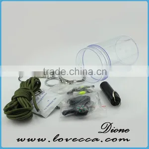 Emergency Survival Multi Tool With Survival Gear+saw Wire+ Survival Rope+survival Compass thumbnail-1