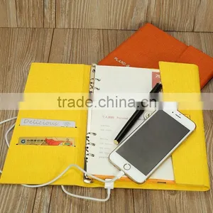 A5 Travel Filler Paper Lock Diary Notebook With Power Bank thumbnail-4