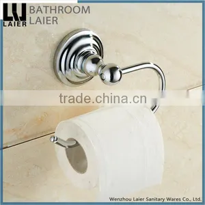 Sleek Bathroom Fittings Zinc Alloy Chrome Finishing Bathroom Sanitary Items Wall Mounted Toilet Paper Holder thumbnail-2