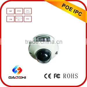 3MP POE Camera -- IP66 Varifocal 30-40m Built-in Mic Dome POE IP Camera thumbnail-1