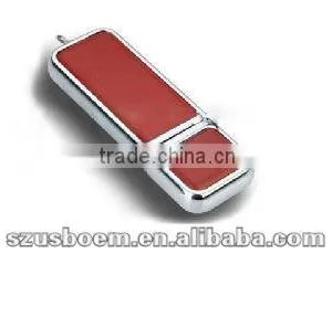 OEM Gift Leather Usb Flash Disk 4GB thumbnail-1