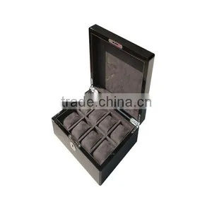 Custom Made Carbon Fiber Finishing 8 Slots Luxury Wooden Watch Box thumbnail-2