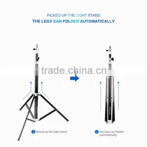 Professional Refined Aluminum Tube Light Stand for Photo Studio Flash Umbrellas Reflector thumbnail-2