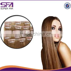 Cheap 100% Human Hair Clip in Hair Extension,clip in Curly Hair Extension thumbnail-1