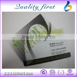 Hot Sell Blank PVC Business Cards / NFC Transparent Cards thumbnail-1