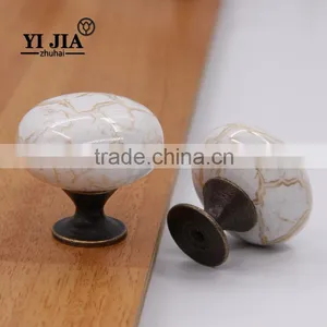 India Bronze Furniture Drawer Round Ceramic Knob thumbnail-1