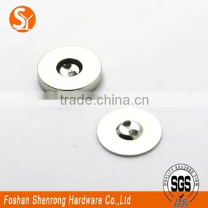 Custom Sewing Metal Buttons Magnetic Material for Shirts 18 mm Diameter and 3 mm Thickness thumbnail-5