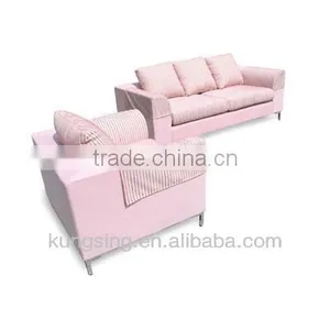 Modern Pink Sofa Set Furniture thumbnail-1