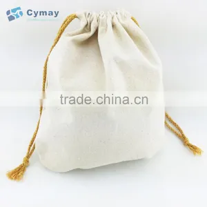 Custom Canvas and Cotton Drawstring Bag thumbnail-1