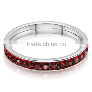 Hot Sale January Garnet Birthstones Ring Women and Men Ring 2016 With Stories thumbnail-3