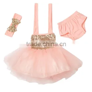 2016 Hot Sale Banquet Dinner Party Beautiful Lovely Sequin Tutu Set thumbnail-2
