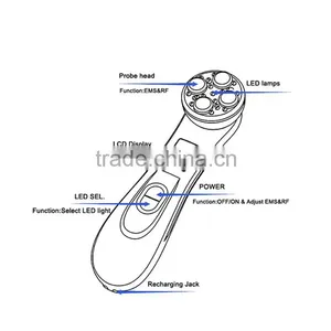 BP9902 5 in 1 rf Home Use Face Lift Devices Rechargeable USB Cord Charging Accept Private Label OEM thumbnail-2