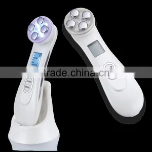 Mini Home Use Facial Beauty Device 6 Color Ultrasonic Led Lights Photon Face Massager thumbnail-3