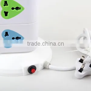 Wholesale Hot Sell Useful Rotatable Four Layers uk Plug Scoket Usb Power Charge Outlet Usb Scoket thumbnail-5